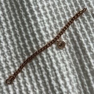 Michael Kors Gold Chain Bracelet with Logo Charm